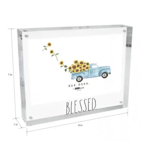 NEW Rae Dunn Blessed  Acrylic Picture Frame Wall Decor - Picture 3 of 4